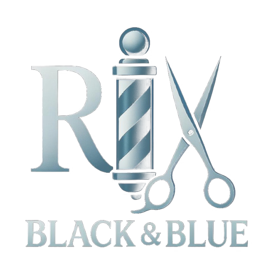 ROBERT-Logo-cuadrdado-color Logotipo de peluqueria Black&Blue